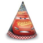 Chapeaux danniversaire - disney - cars 3 - lot de 6 - rouge - enfant - mixte