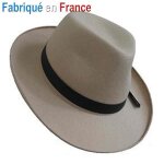 Chapeau - borsalino - t57 - beige - adulte - fabrication franaise