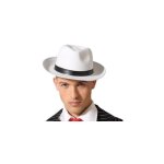 Chapeau borsalino blanc gangster