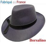 Chapeau borsalino gris adulte t57 - borsalino - modle gris adulte t57 - pour dguisement de gangster ...