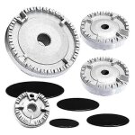 Chapeau de br�leur universel pour four cuisini�re plaque de cuisson � gaz chapeau de br�leur � flamme ...