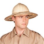 Chapeau colonial - boland - asie - paille - taille unique adulte - beige