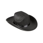 Chapeau cowboy adulte - noir - accessoire de dguisement - taille unique