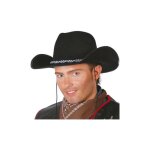 Chapeau cowboy noir feutrine - fiestas guirca s. l. - tu - adulte - accessoire pour carnaval et soires ...