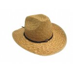 Chapeau cowboy en paille - accessoire de fête western - adulte mixte - blanc - extérieur Chapeau cowboy en paille - accessoire de fête western - adulte mixte - blanc - extérieur