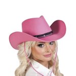 Chapeau cowboy rose adulte - accessoire de mode - 232520 - pour femme - utilisation extérieure Chapeau cowboy rose adulte - accessoire de mode - 232520 - pour femme - utilisation extérieure