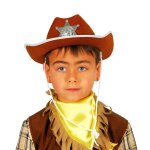 Chapeau shérif feutre marron enfant Chapeau shérif feutre marron enfant
