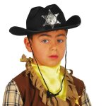 Chapeau shrif feutre noir enfant
