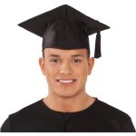 Chapeau de diplm adulte - noir - accessoire de dguisement