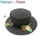 Chapeau - disney princesses - mary poppins paille - noir - adulte - extrieur