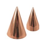 Chapeaux de fte en carton rose gold 15 cm - rose - lot de 6