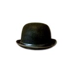 Chapeau feutre melon noir gm - accessoire de mode - mixte - extrieur