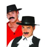 Chapeau de feutre noir bandit espagnol - accessoire de mode - zorro