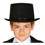 Chapeau haut de forme feutr� pour enfant - alpexe - alpexe110 - noir - ext�rieur - a partir de 3 ans