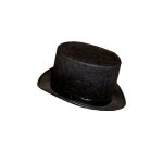 Chapeau haut de forme noir - mixte - grand modle
