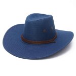 Chapeau hommes de cowboy large bord en polyester de soleil de voyage de vacances - 551081 - funmoon Chapeau hommes de cowboy large bord en polyester de soleil de voyage de vacances - 551081 - funmoon