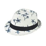 Chapeau hommes de paille t de plage trilby panama funmoon - 4 couleurs disponibles