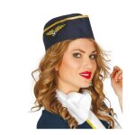 Chapeau hôtesse de lair femme - accessoire de déguisement - bleu marine Chapeau hôtesse de lair femme - accessoire de déguisement - bleu marine