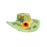 Chapeau - ibiza - vert en peluche - mixte - adulte - 3 ans et plus Chapeau - ibiza - vert en peluche - mixte - adulte - 3 ans et plus