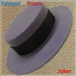 Chapeau de joker - achetez franais - dguisement pour soire cinma de superhros - blanc et violet