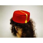 Chapeau liftier - spirou - rouge et or - adulte