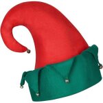 Chapeau lutin avec grelots nol - deguise toi - rouge - accessoire de dguisement - mixte