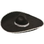 Chapeau de mariachi mexicain enfant noir - disfrazzes - accessoire de dguisement - 56cm de diamtre