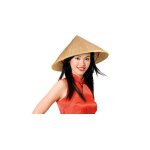 Chapeau oriental - boland - accessoire de d�guisement pour femme chinoise - blanc