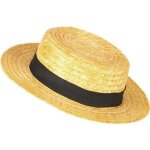 Chapeau paille canotier - marque - 82228 - adulte - mixte - int�rieur