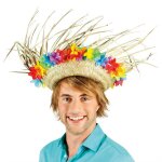 Chapeau de paille hawa avec fleurs beige ivoire crme cru naturel taupe
