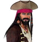 Chapeau pirate des caraibes - pirates - adulte - noir - intrieur
