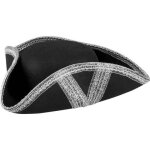 Chapeau de pirate tricorne - boland - adulte - noir - int�rieur