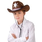 Accessoire - chapeau sheriff marron pour enfant