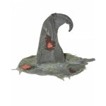 Chapeau de sorcire - miteux - accessoire halloween - taille unique - couleurs varies - polyester