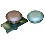 Chapeau de toiture - autogyre - 125 mm - marron - r�sistance aux intemp�ries - anti uv
