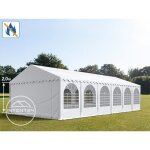 Chapiteau toolport 6x12 m - tente de rception pvc anti - feu - h. 2 m - blanc