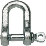 Chapuis - manille droite acier zingu� larg. 17mm axe 7. 3mm bl1