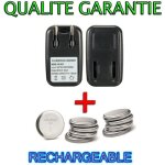 Chargeur + 10 piles bouton lir2032 cr2032 recharge Chargeur + 10 piles bouton lir2032 cr2032 recharge