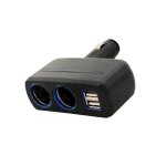 Chargeur allume - cigare - tera - usb double 31a - design 90 - avec lumire led - universel
