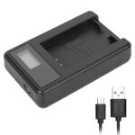 Chargeur de batterie pour appareil photo lp - e12 chargeur de batterie  fente unique avec cran lcd ...
