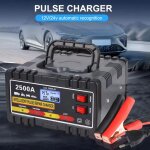 Chargeur de batterie intelligent 12v / 24v 8a automatique - recharge en cinq �tapes - �cran lcd - portable ...