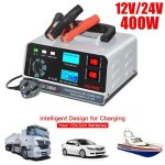 Chargeur de batterie - uverbon - 12v / 24v - 400w 40a - �cran led - fonctions de protection multiples ...