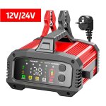 Chargeur de batterie de voiture - 12v / 24v - 6 - 400ah - 8 �tapes - chargeur de batterie intelligent ...