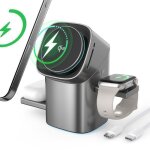 Chargeur sans fil - chargeur induction apple - 15w qi2 - station de charge - chargeur rapide compatible ...