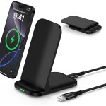 Chargeur � induction iphone 15w chargeur sans fil pliable station de charge rapide pour samsung galaxy ...