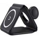 Chargeur induction pliable magn�tique sans fil 3 en 1 station de charge pour iphone apple watch 9 / ultra ...
