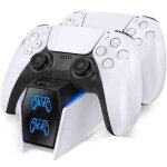 Chargeur manette ps5 chargeur ps5 avec adaptateur compatible avec manettes dualsense playstation 5 station ...