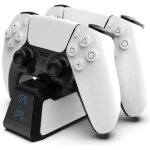 Chargeur manette ps5 dock station support double usb de charge rapide avec indicateur led