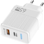 Chargeur mural rapide usb - c 65 w led quick charge 3. 0 bloc pour ordinateur portable t�l�phone jzsh ...