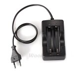 Chargeur de pile eu filiaire charge pr 18650 li - ion accus batterie rechargeable